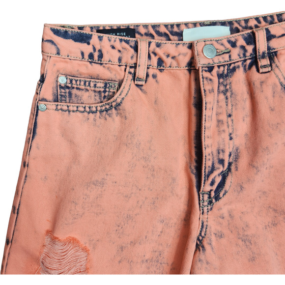 NWOT Habitual Kid Girls Size 16‎ Coral Acid Wash High Rise Ritual Sorts Distress - Picture 11 of 12